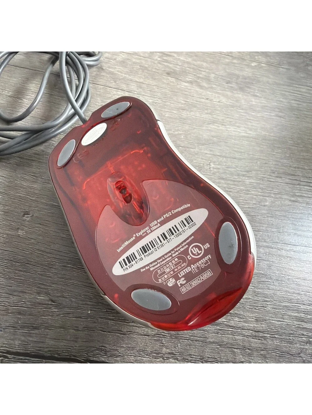 Microsoft IntelliMouse Explorer USB PS/2 Compatible X04-91789 - TESTED